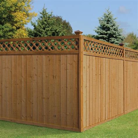 Can be easily painted or stained for added beauty. . Lowes wooden fence